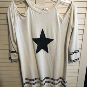 Venus Cold Shoulder Long Sleeve Top S